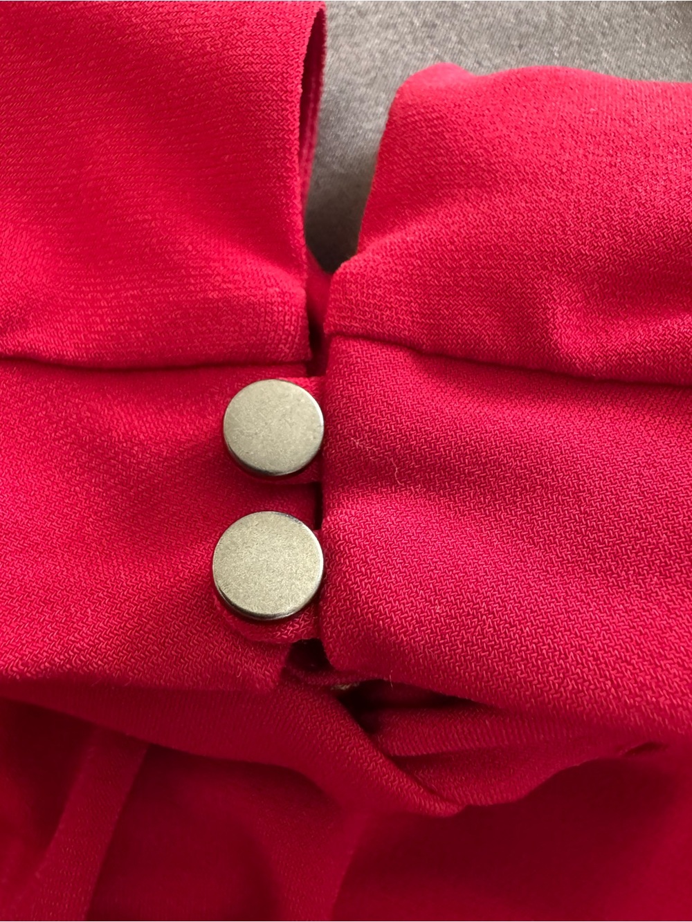 EUC Calvin Klein Twist Neck Keyhole Blouse - Long Sleeve - Magenta/Raspberry M - Picture 5 of 11